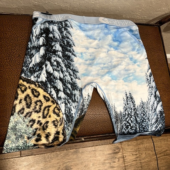 Ethika Brand New Leopard in the snow Boxer Brief Multicolored Underwear! - Picture 4 of 8